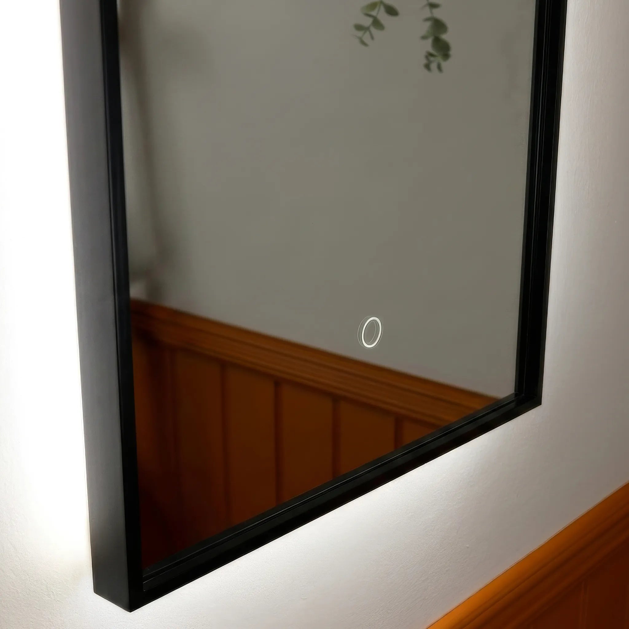 Oslo Rectangle LED Bathroom Mirror #colour_black