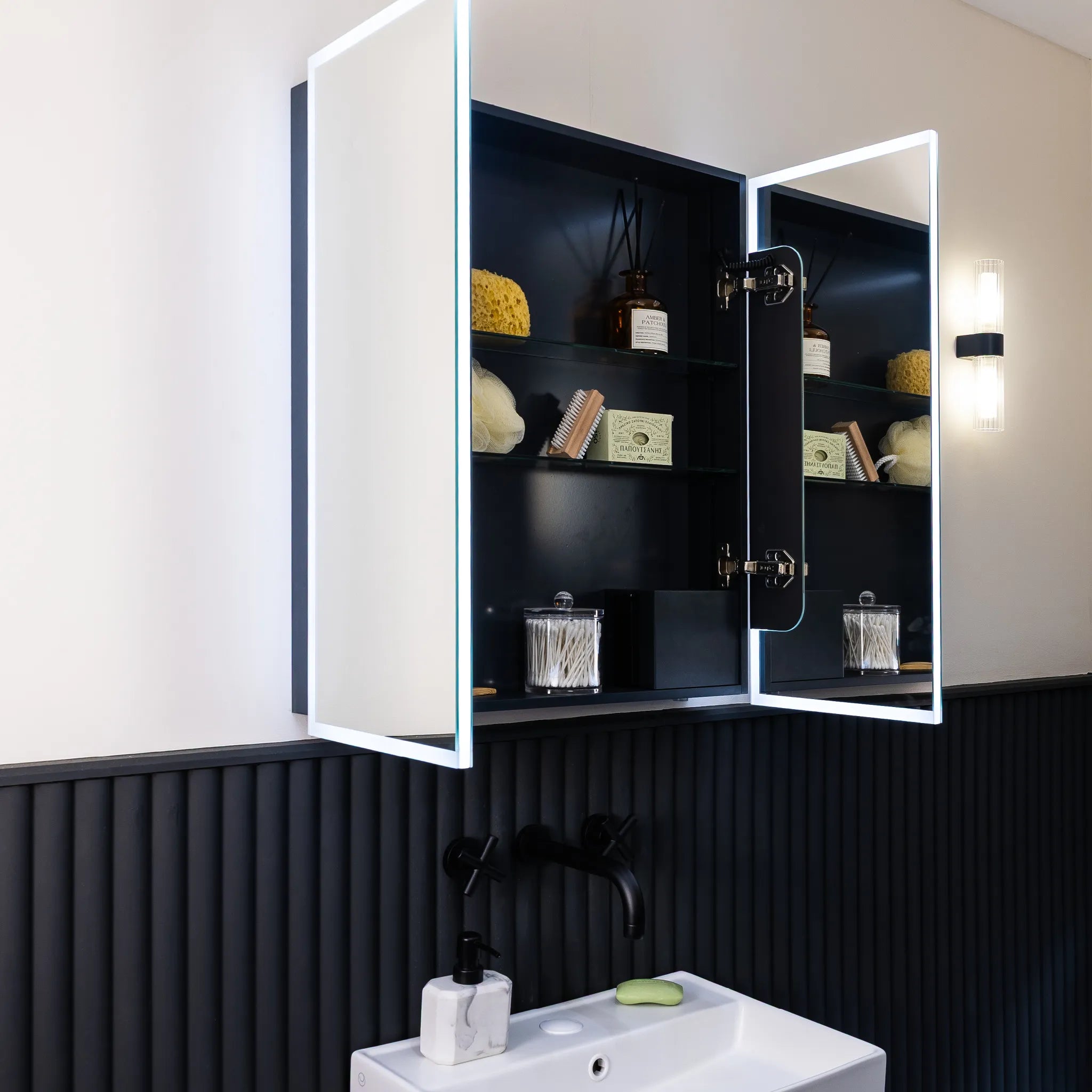 Verve Rechargeable Battery 500x700mm LED Mirror Cabinet #size_600mm-x-700mm