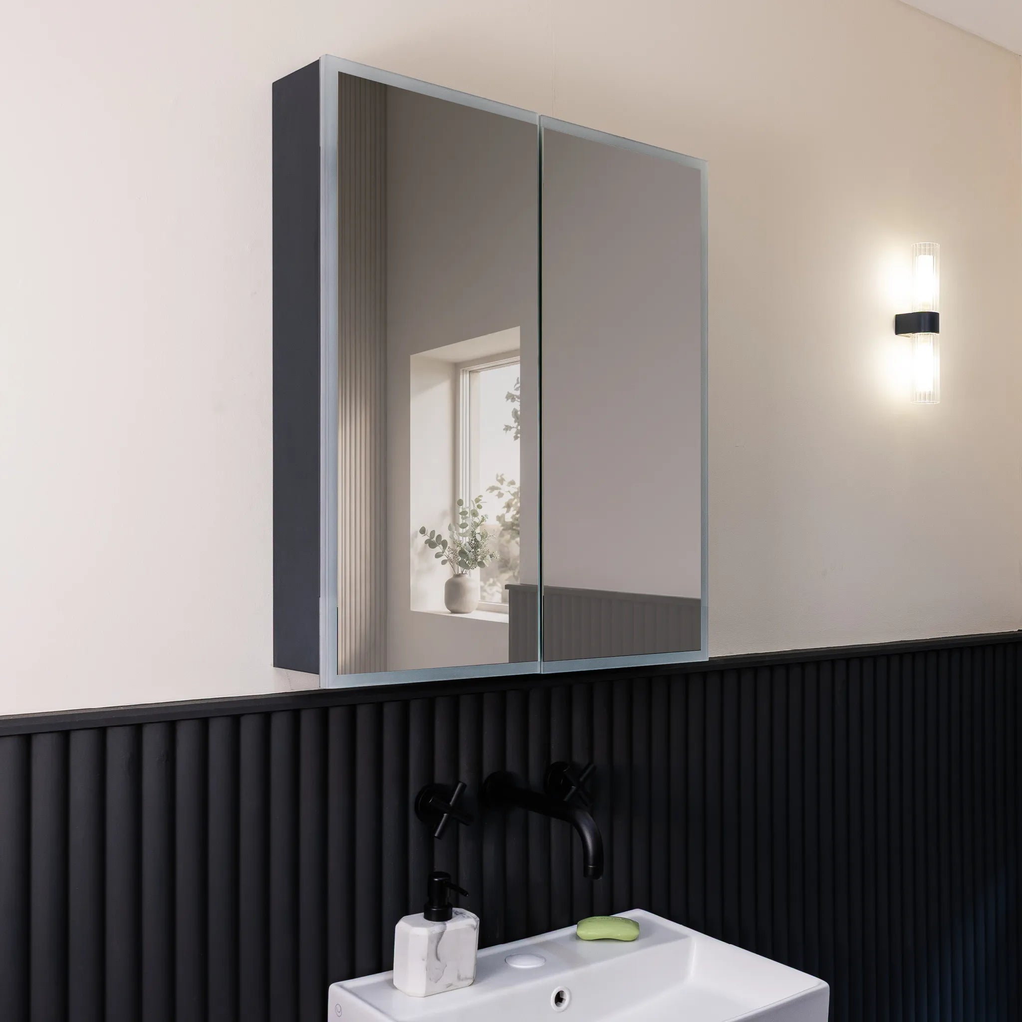 Verve Rechargeable Battery 500x700mm LED Mirror Cabinet #size_600mm-x-700mm