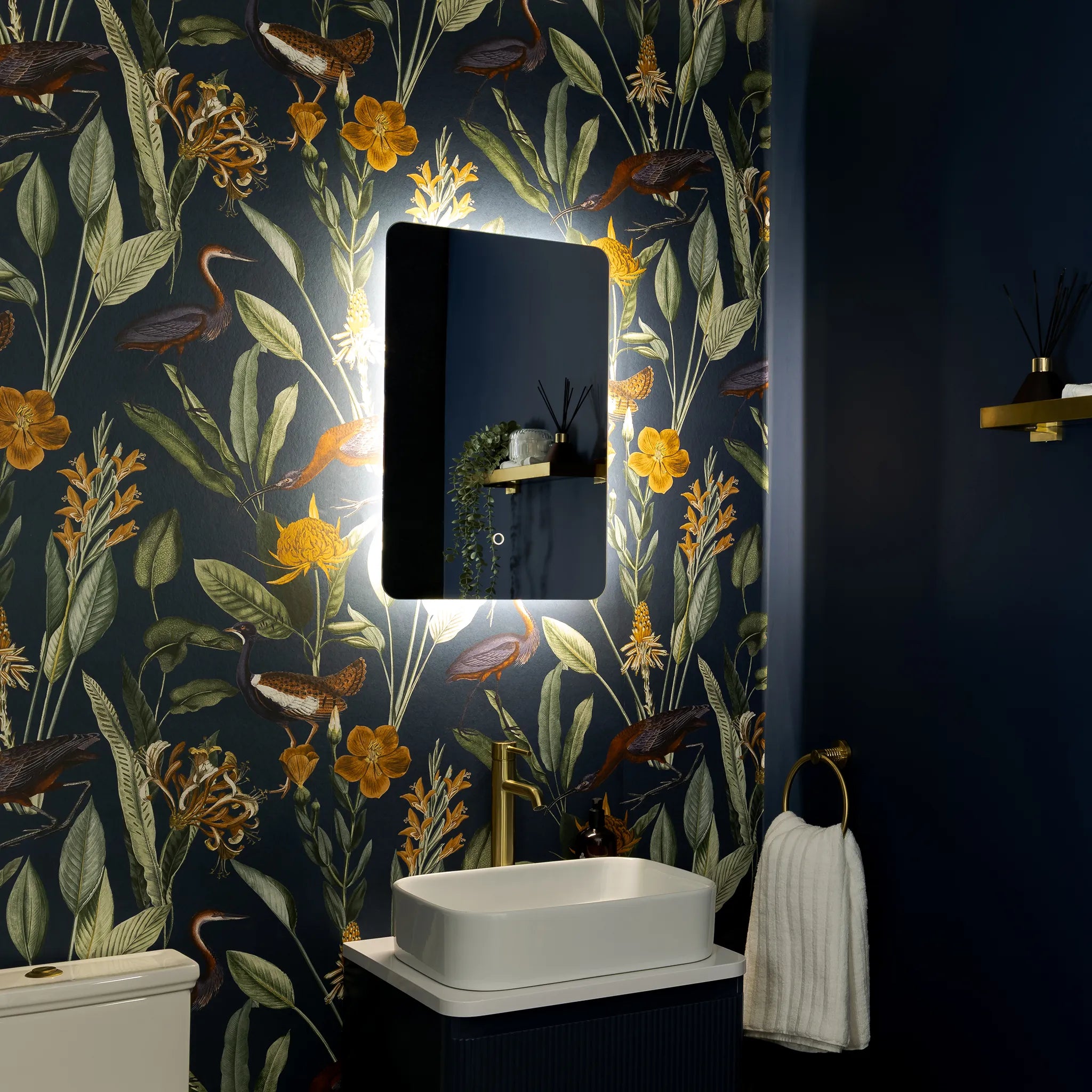 Savannah Curve Backlit LED Bathroom Mirror #size_400mm-x-600mm