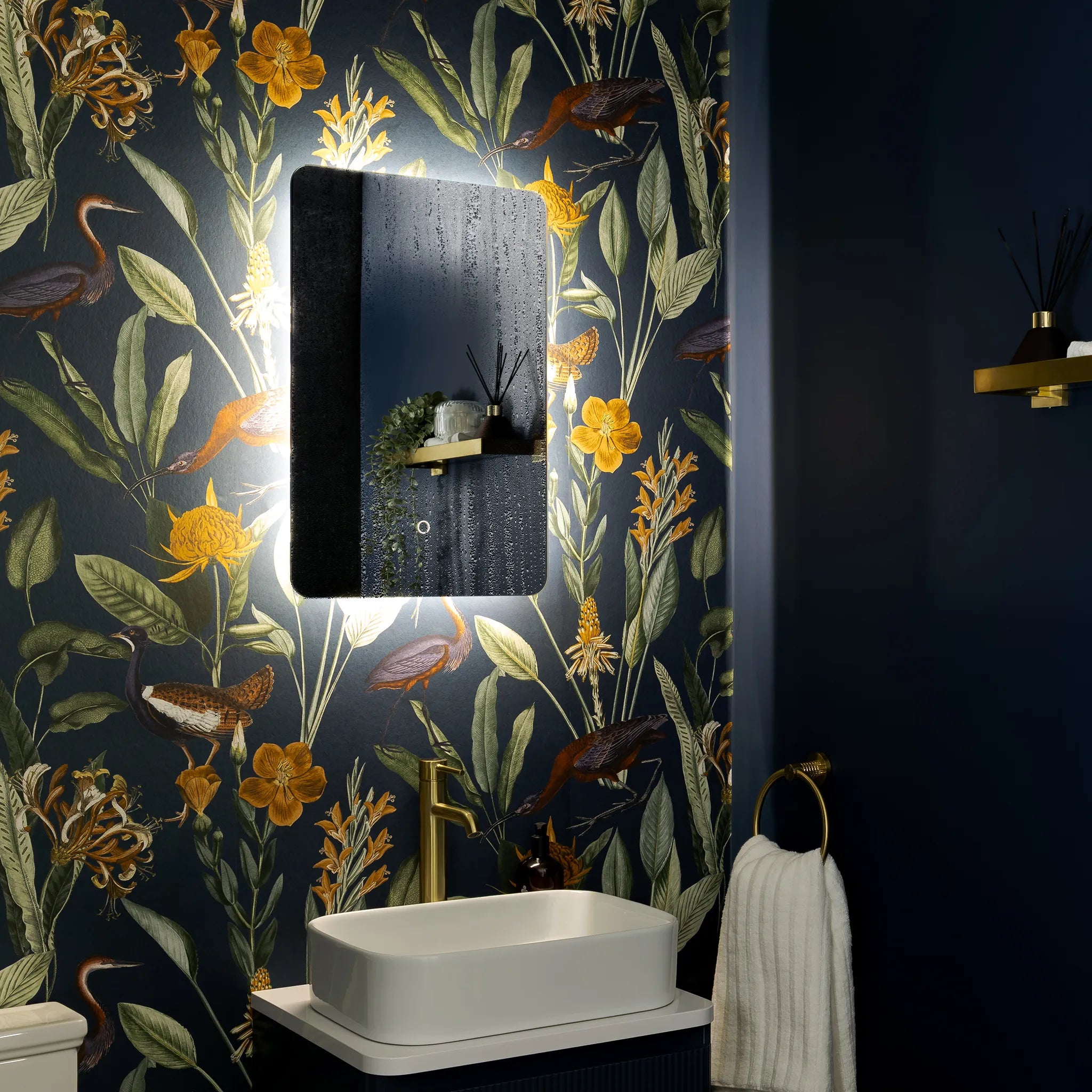 Savannah Curve Backlit LED Bathroom Mirror #size_400mm-x-600mm