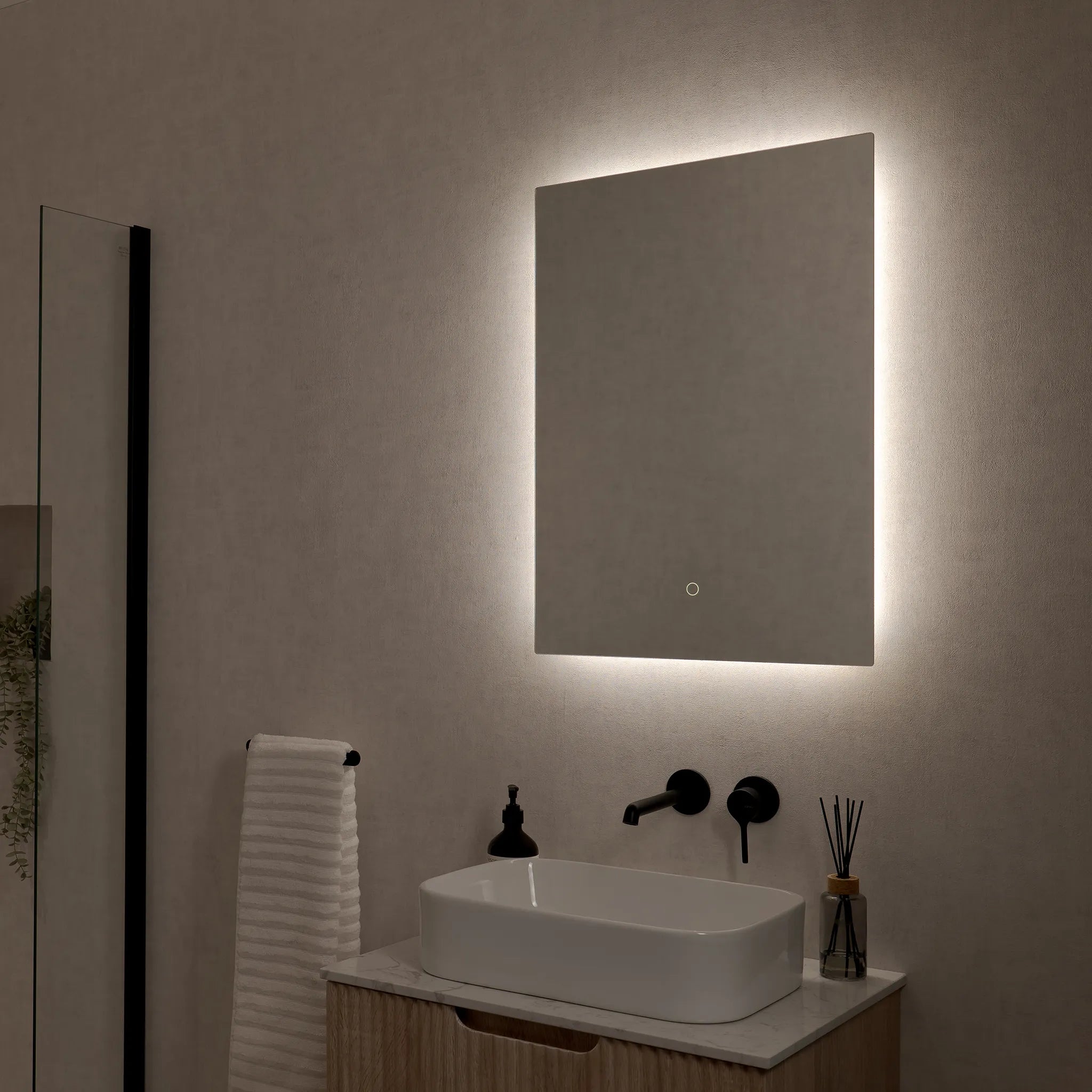 Savannah Backlit LED Bathroom Mirror #size_500mm-x-700mm