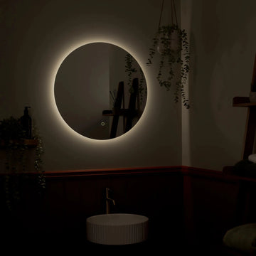 Savannah Round Backlit LED Bathroom Mirror