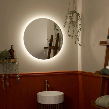 Savannah Round Backlit LED Bathroom Mirror