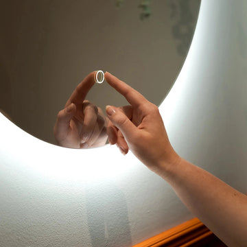 Savannah Round Backlit LED Bathroom Mirror