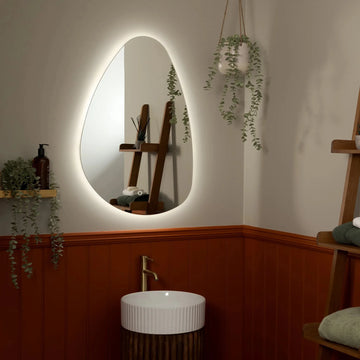 Savannah Pebble Backlit LED Bathroom Mirror
