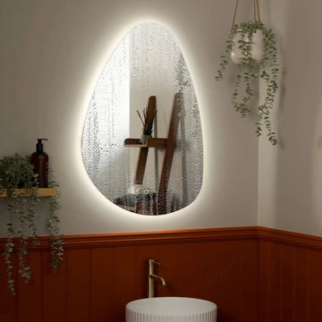 Savannah Pebble Backlit LED Bathroom Mirror