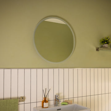 Cypress Round Battery LED Bathroom Mirror #size_600mm