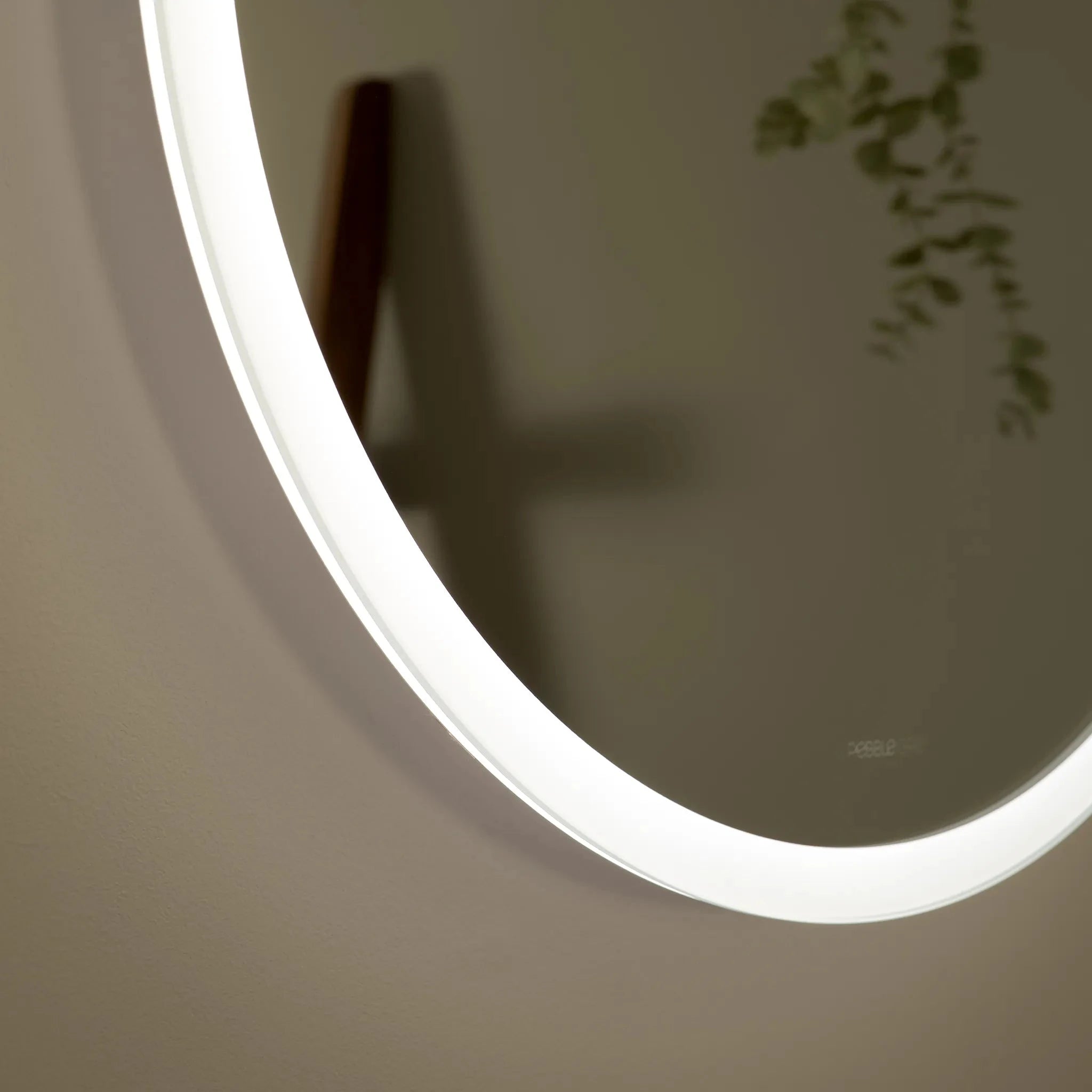 Verve Round Lithium-Ion Battery LED Mirror #size_500mm