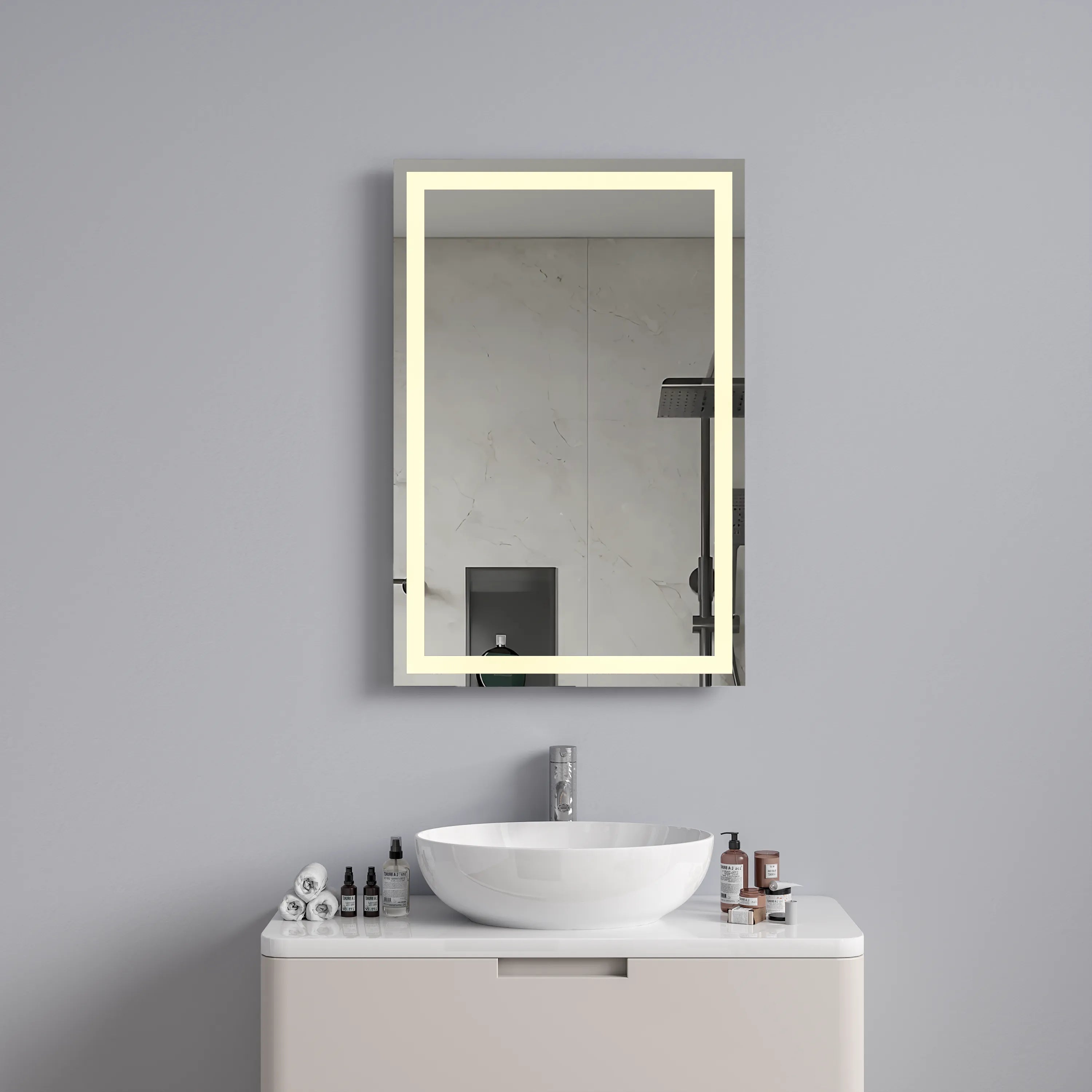Laurel Battery LED Bathroom Mirror #size_400mm-x-600mm