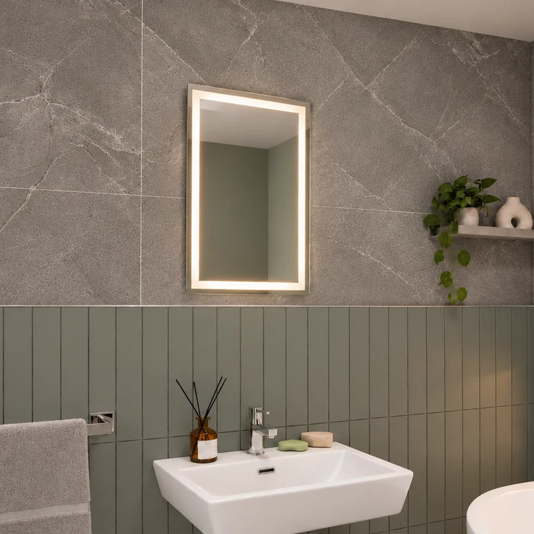 Laurel Battery LED Bathroom Mirror #size_400mm-x-600mm