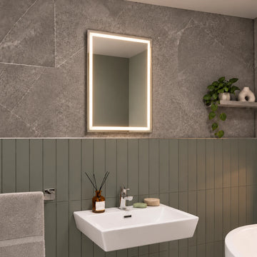 Laurel Battery LED Bathroom Mirror #size_500mm-x-700mm