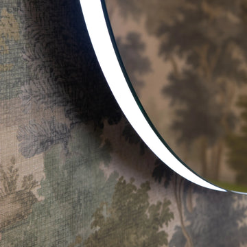 Halo Round Battery-Operated LED Bathroom Mirror 600mm