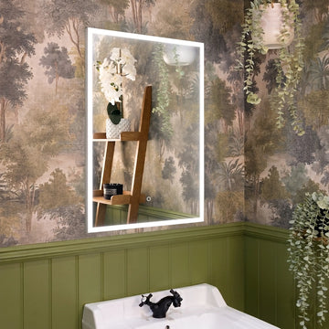 Luma Single Door LED Recessed Bathroom Mirror Cabinet 500 x 700mm
