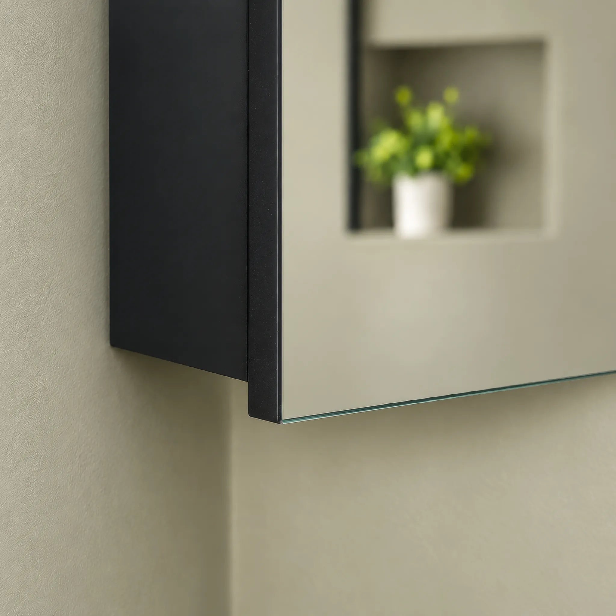 Arcova Corner Bathroom Mirror Cabinet 300 x 600mm