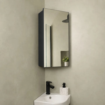 Arcova Corner Bathroom Mirror Cabinet 300 x 600mm