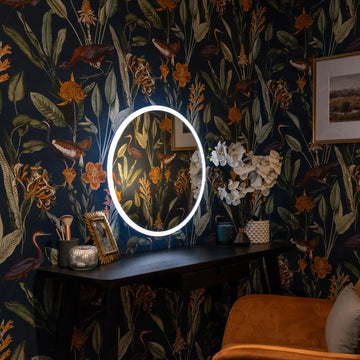 Verve Round Lithium-Ion Battery LED Mirror #size_600mm