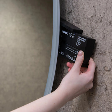 Verve Oval Rechargeable Battery LED Mirror