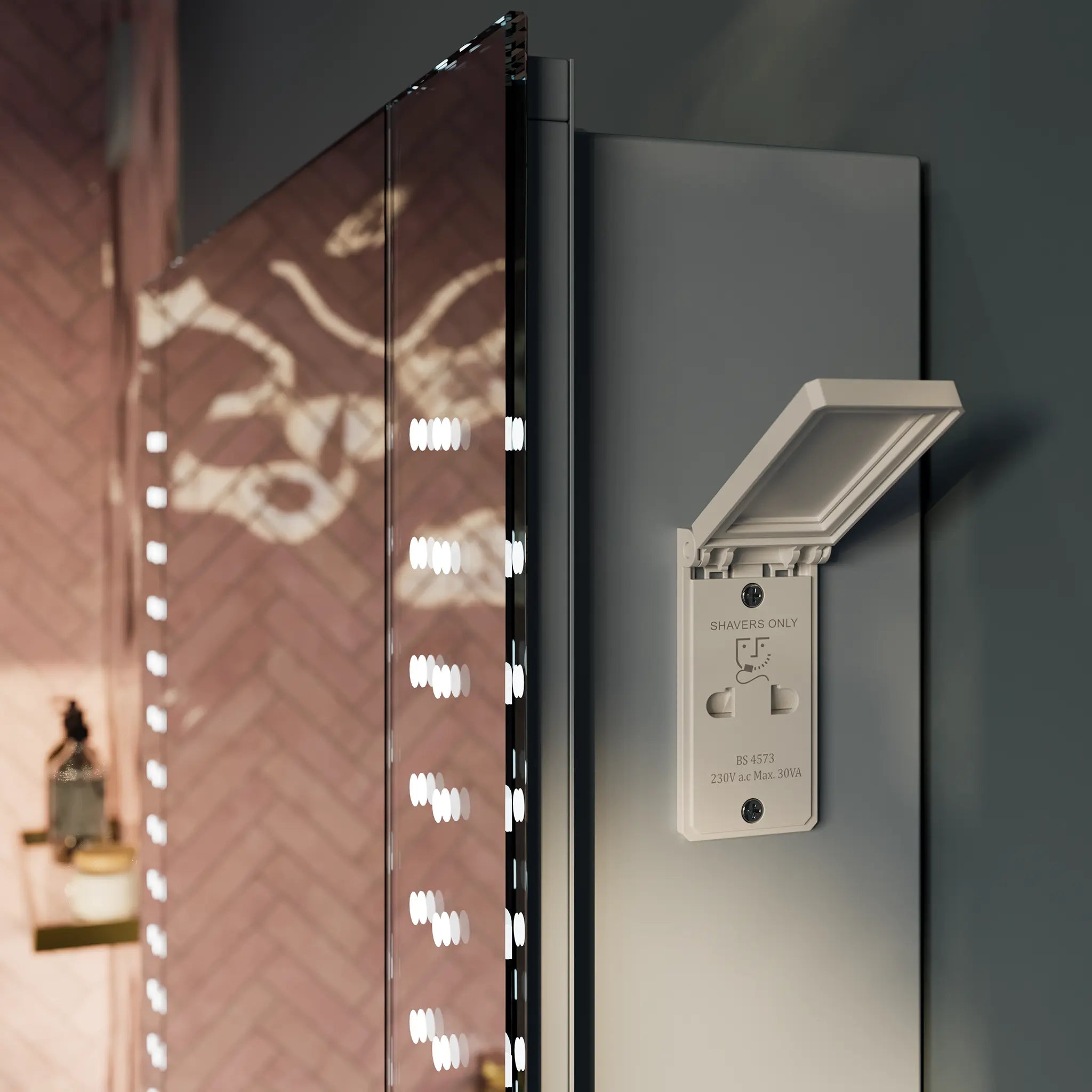 Rowan 650x600mm LED Bathroom Mirror Cabinet