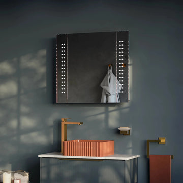 Rowan Battery 650x600mm LED Bathroom Mirror Cabinet