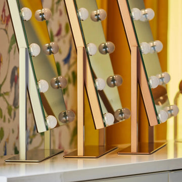 Roxy Hollywood Mirror with LED Lights #colour_champagne