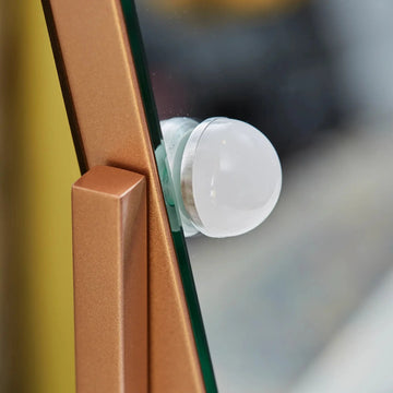 Roxy Hollywood Mirror with LED Lights #colour_champagne