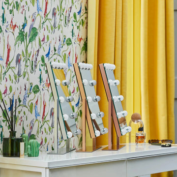 Roxy Hollywood Mirror with LED Lights #colour_silver