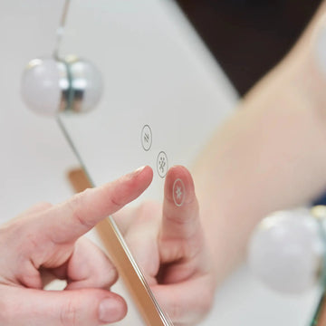 Roxy Hollywood Mirror with LED Lights #colour_champagne