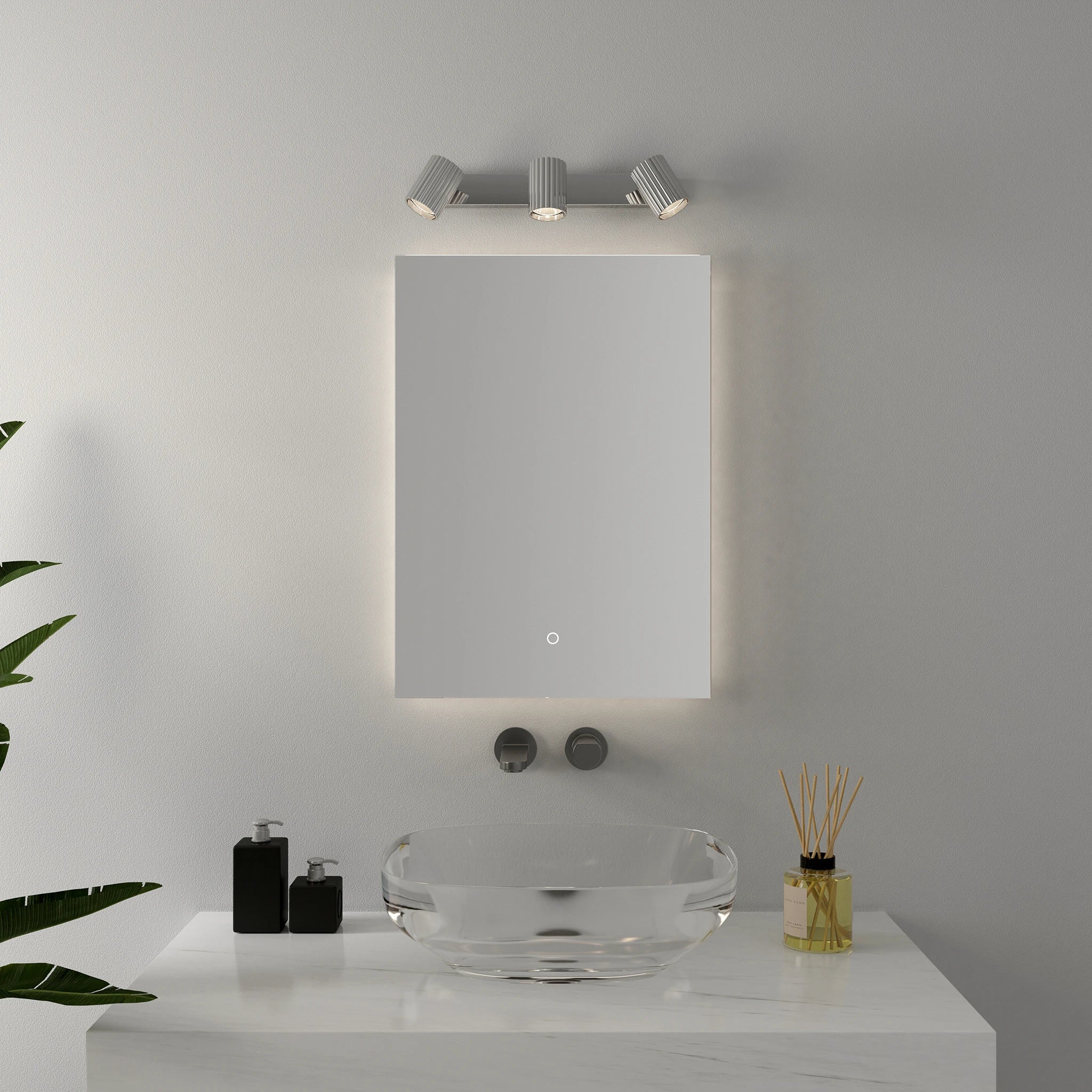 Hila Trio Ceiling Light #colour_chrome