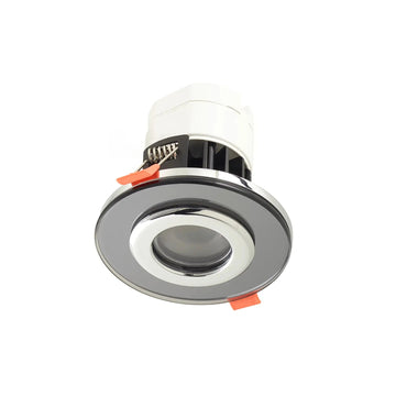 Athena Glass Bezel IP65 Downlight #colour_smoked-glass