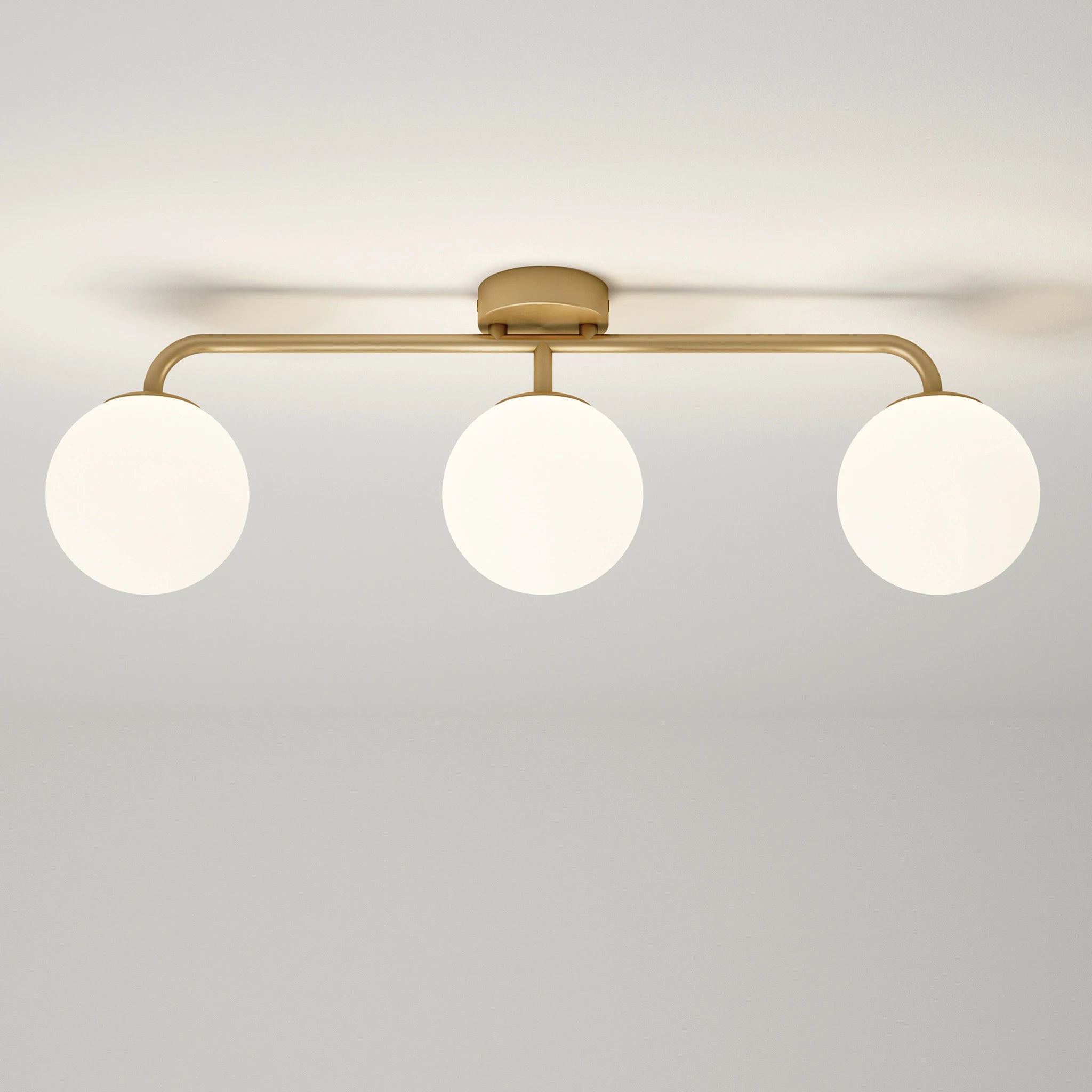 Solara Trio Ceiling Light #colour_brass
