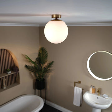 Solara Single Ceiling Light #colour_brass