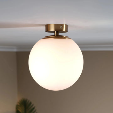 Solara Single Ceiling Light #colour_brass