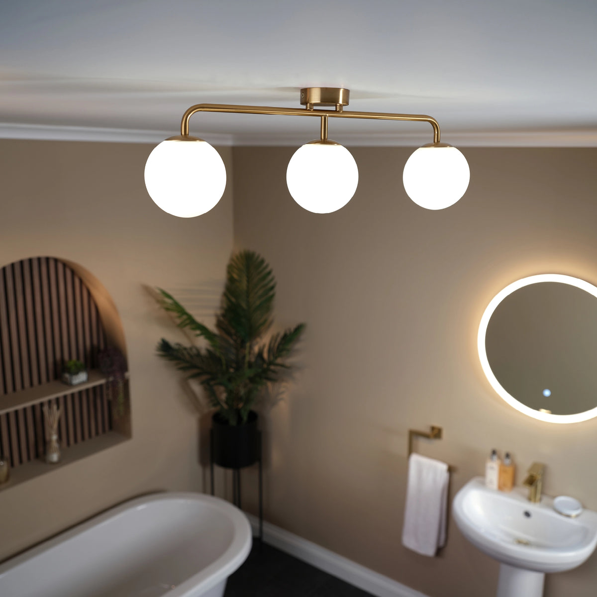 Solara Trio Ceiling Light #colour_chrome