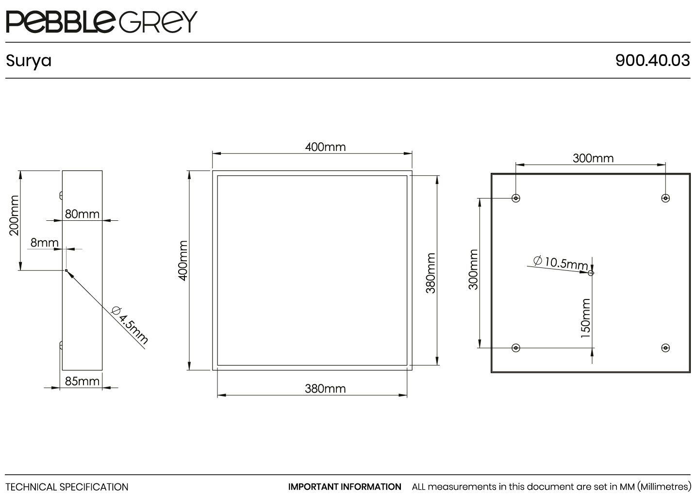 Surya Ceiling Light