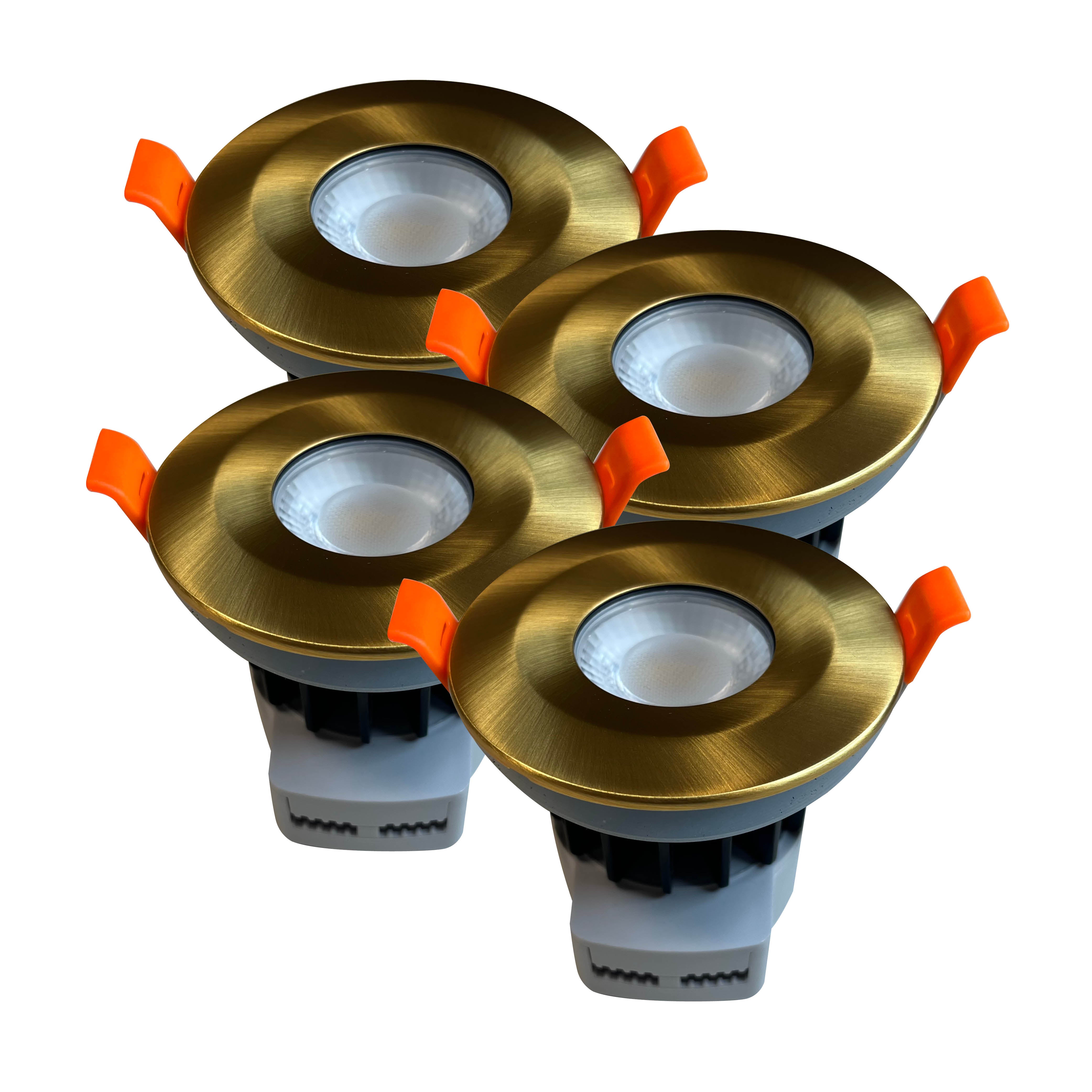 Vesper IP65 Bathroom Downlight #colour_brass