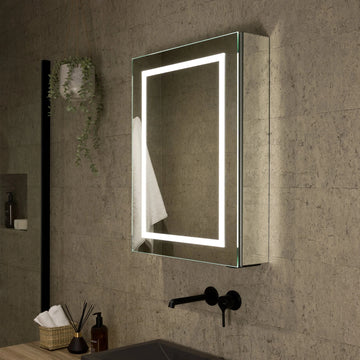 Vista Rechargeable Battery 500x700mm LED Mirror Cabinet