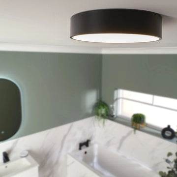 Zenith Round Ceiling Light #colour_black