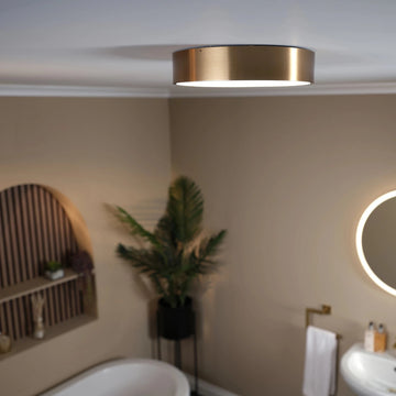 Zenith Round Ceiling Light #colour_brass