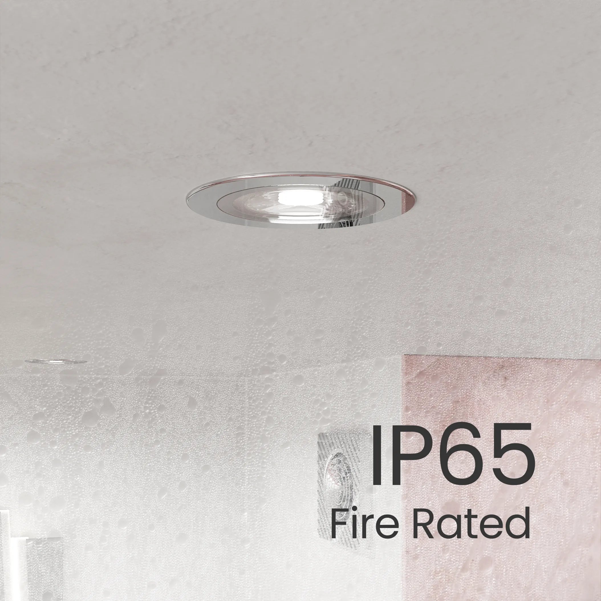 Cassi IP65 Bathroom Downlight #colour_chrome