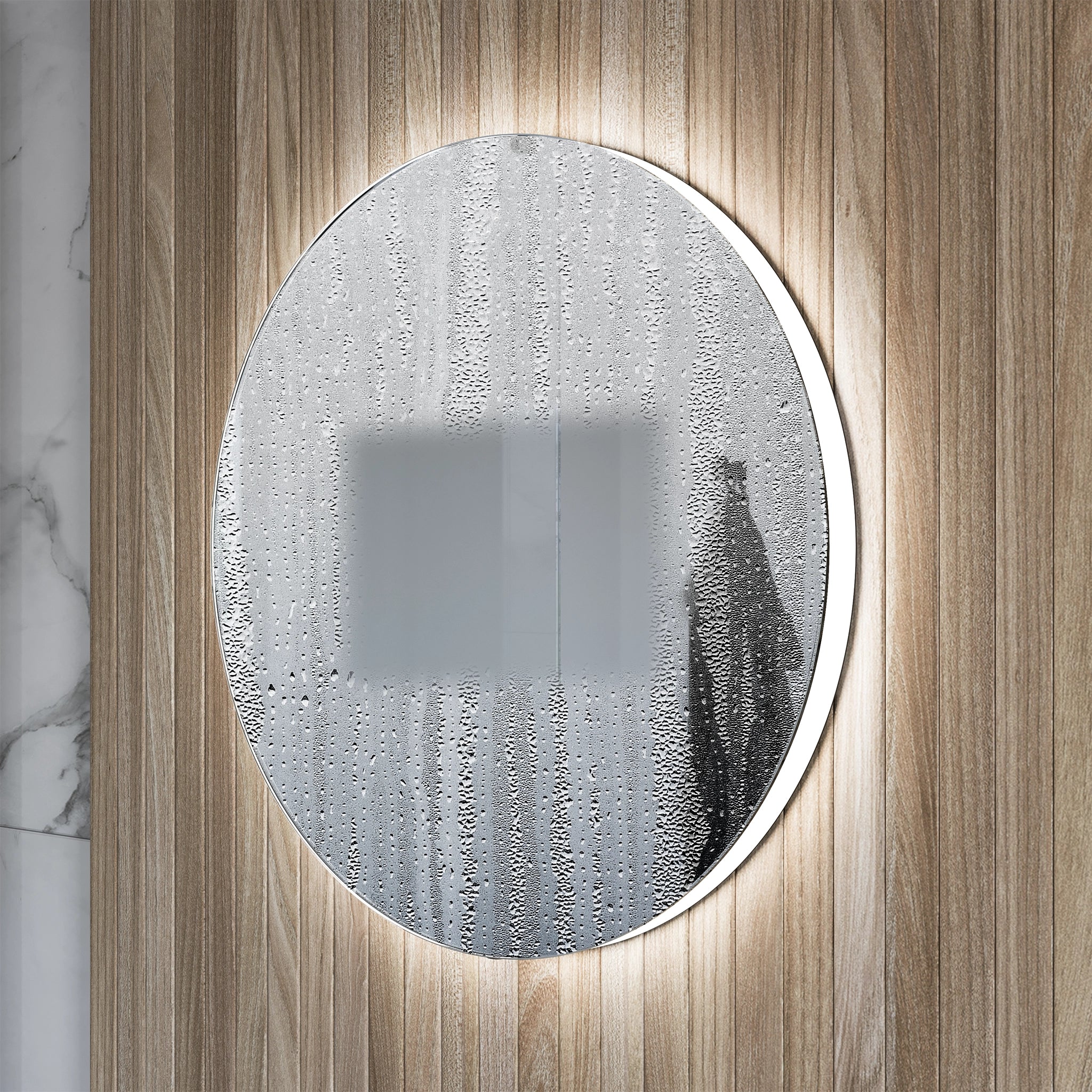 Halo Round LED Bathroom Mirror #size_600mm